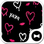 Logo of Melty Glitter Hearts android Application 